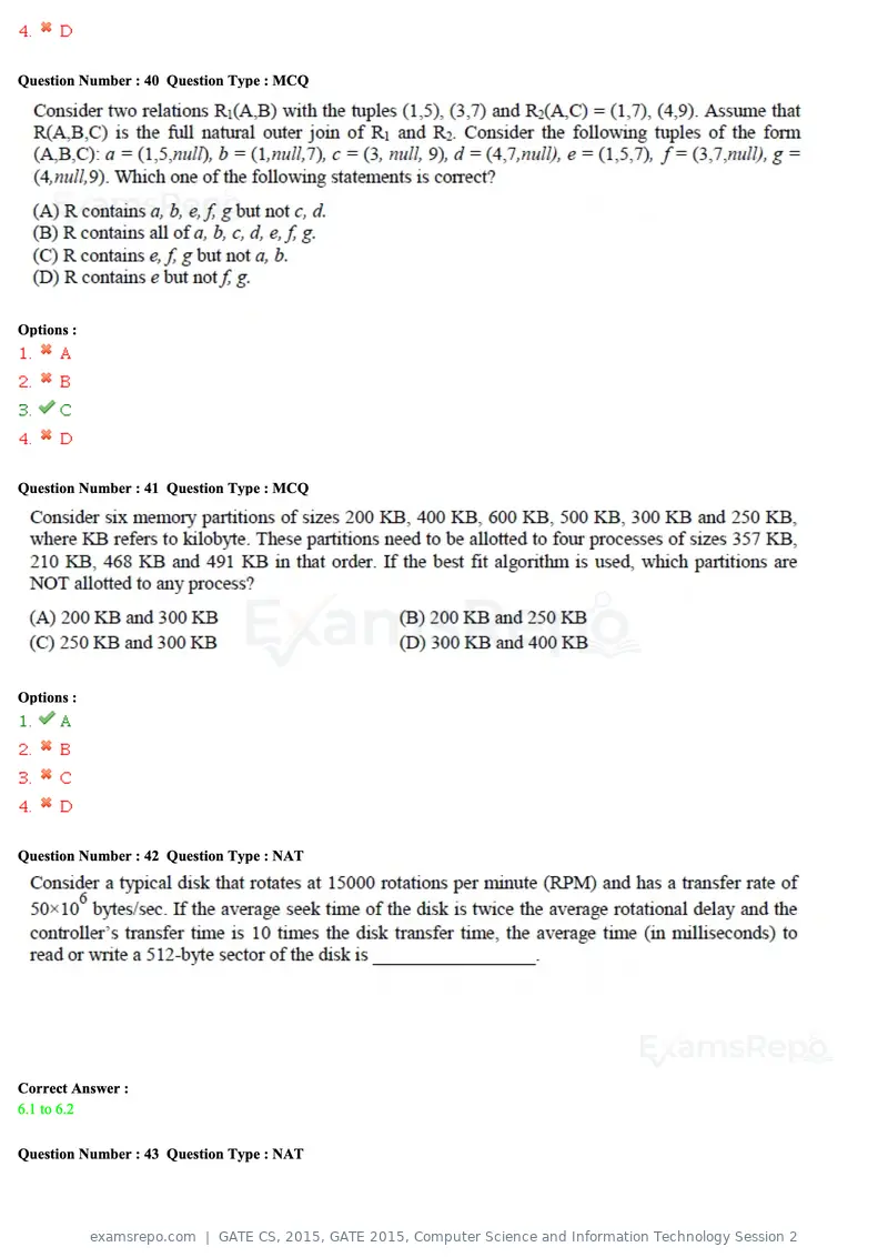 GATE CS 2015 question paper, GATE 2015, Computer Science and Information Technology Session 2, page 40 of 79
