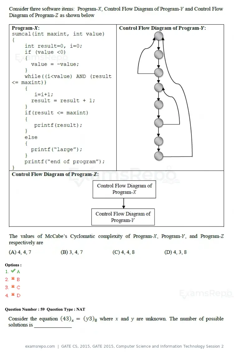 GATE CS 2015 question paper, GATE 2015, Computer Science and Information Technology Session 2, page 76 of 79