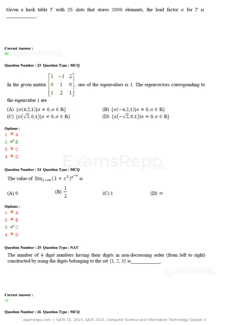 GATE CS 2015 question paper, GATE 2015, Computer Science and Information Technology Session 3, page 61 of 79