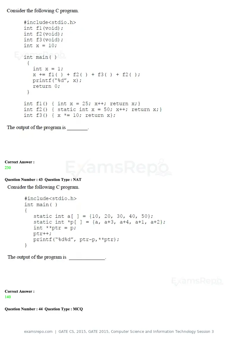 GATE CS 2015 question paper, GATE 2015, Computer Science and Information Technology Session 3, page 68 of 79