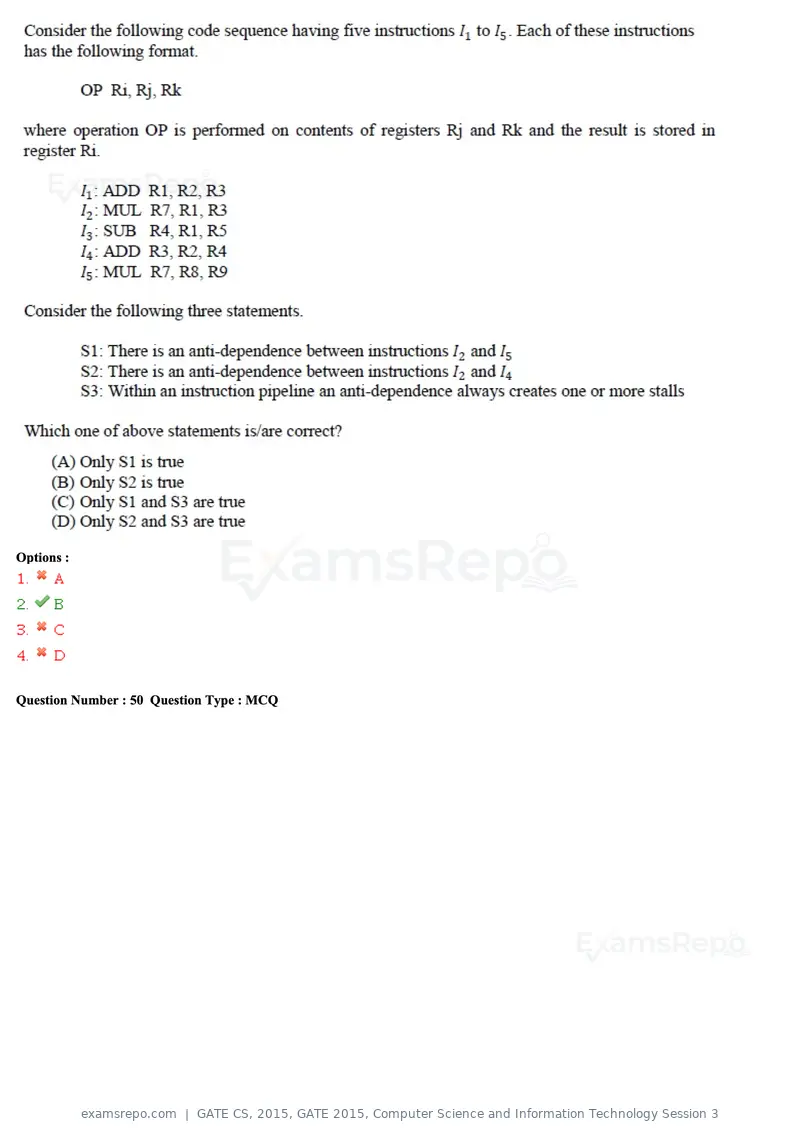 GATE CS 2015 question paper, GATE 2015, Computer Science and Information Technology Session 3, page 71 of 79