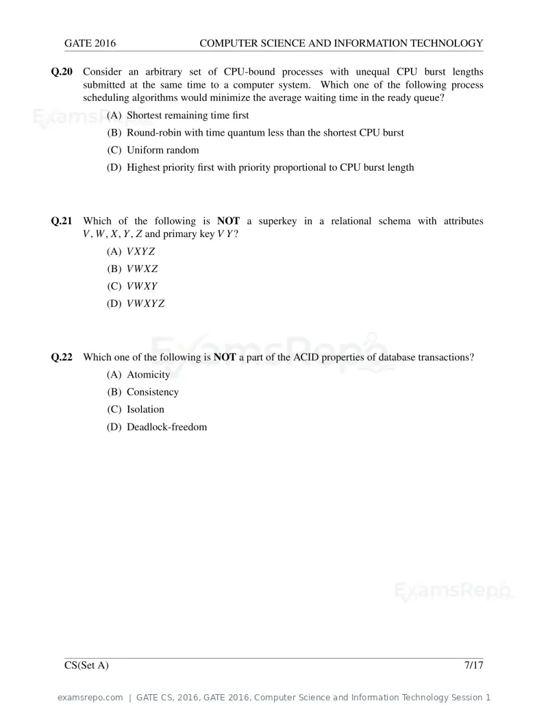 GATE CS 2016 question paper, GATE 2016, Computer Science and Information Technology Session 1, page 10 of 45