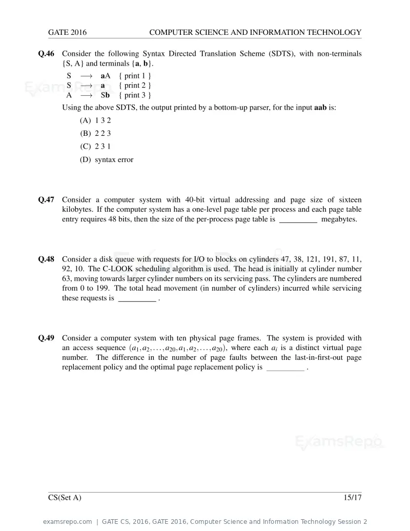 GATE CS 2016 question paper, GATE 2016, Computer Science and Information Technology Session 2, page 18 of 45