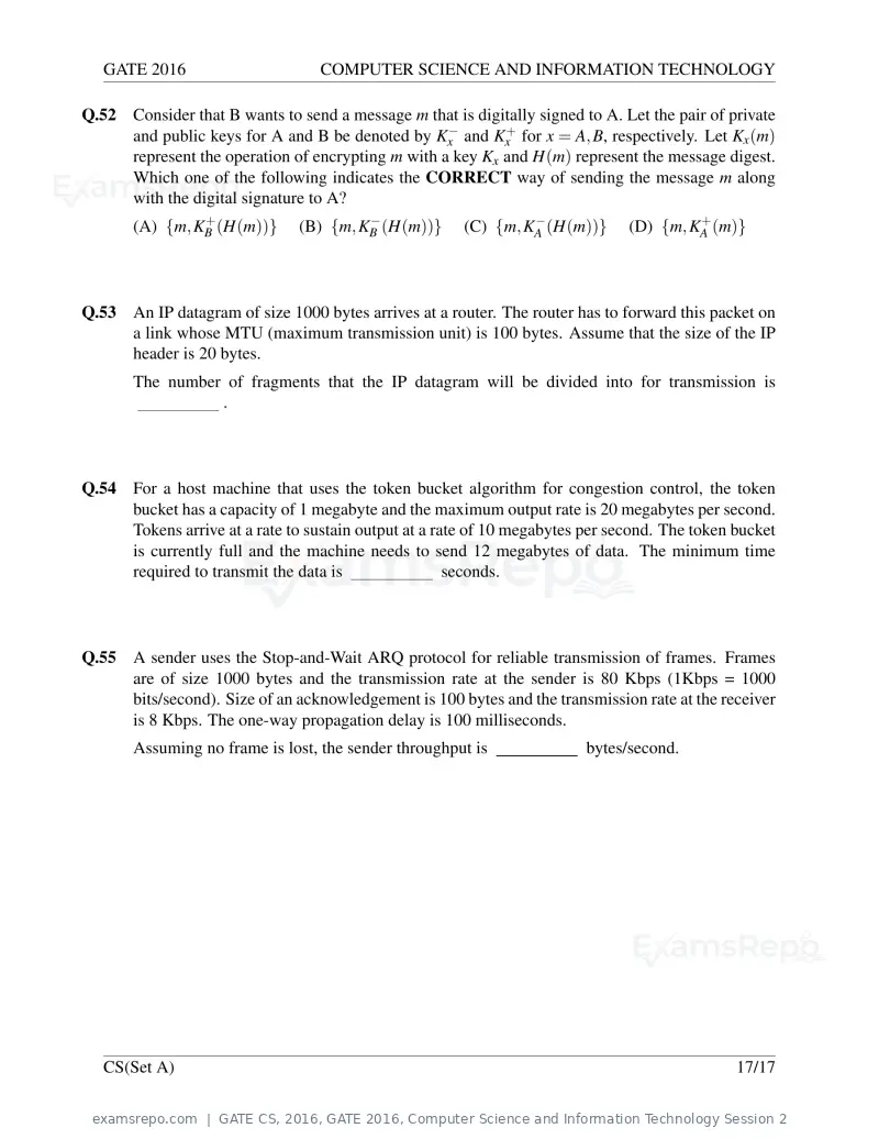 GATE CS 2016 question paper, GATE 2016, Computer Science and Information Technology Session 2, page 20 of 45