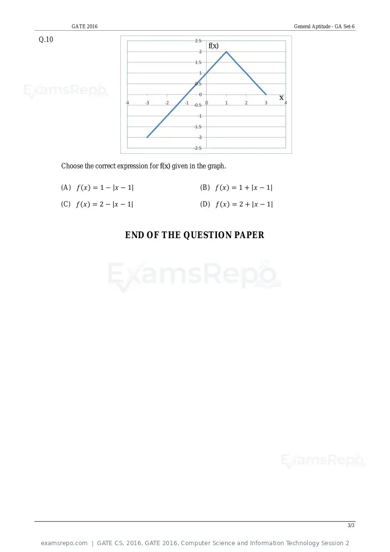 GATE CS 2016 question paper, GATE 2016, Computer Science and Information Technology Session 2, page 25 of 45