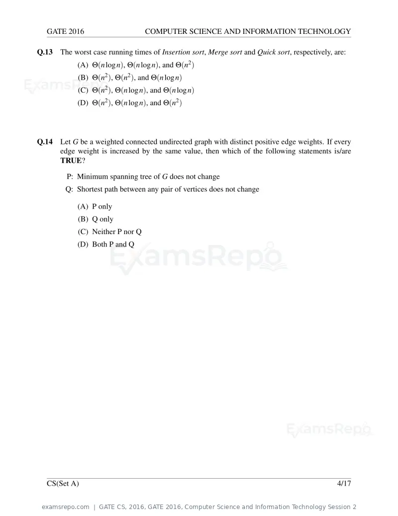 GATE CS 2016 question paper, GATE 2016, Computer Science and Information Technology Session 2, page 7 of 45