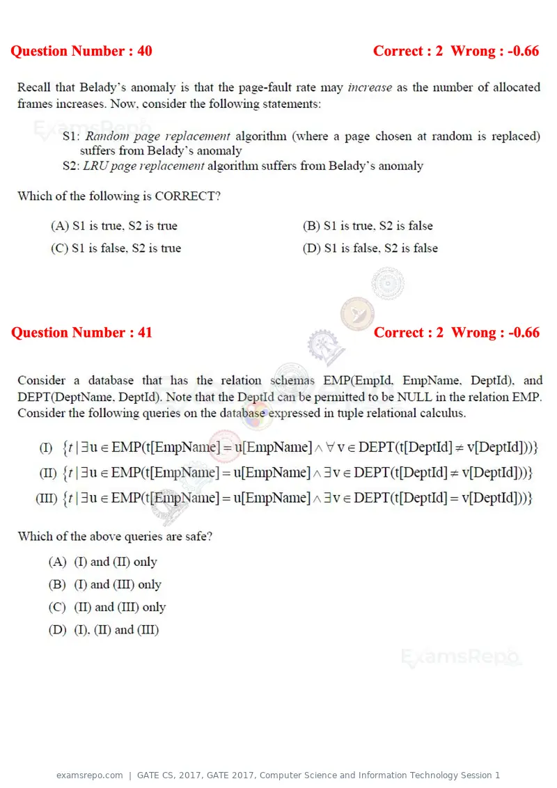 GATE CS 2017 question paper, GATE 2017, Computer Science and Information Technology Session 1, page 18 of 29
