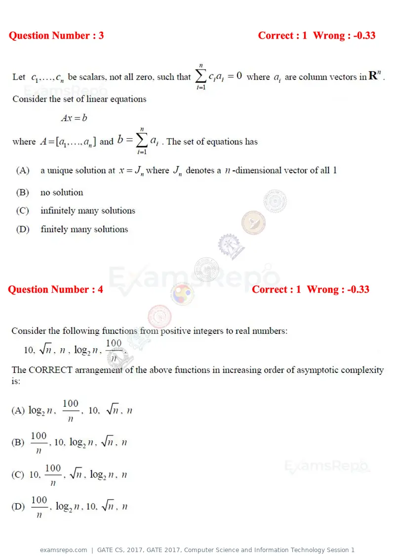 GATE CS 2017 question paper, GATE 2017, Computer Science and Information Technology Session 1, page 3 of 29