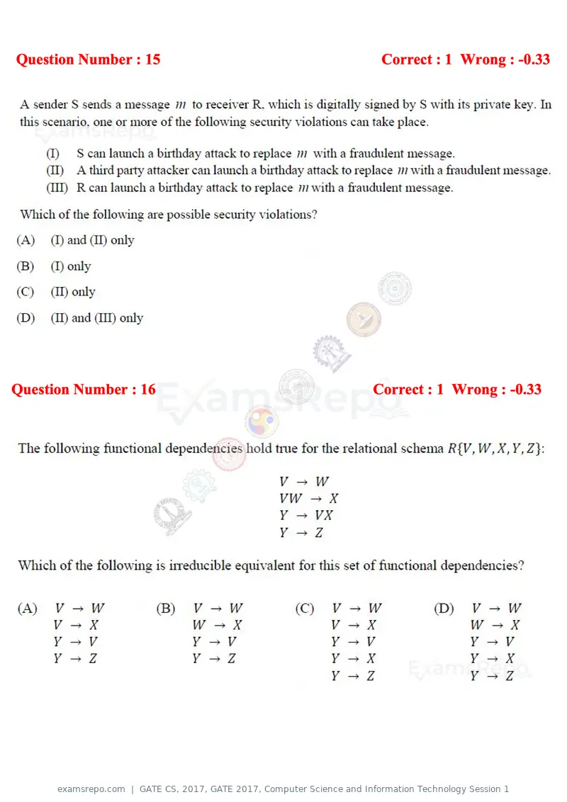 GATE CS 2017 question paper, GATE 2017, Computer Science and Information Technology Session 1, page 9 of 29