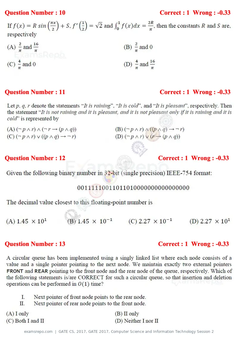 GATE CS 2017 question paper, GATE 2017, Computer Science and Information Technology Session 2, page 5 of 27