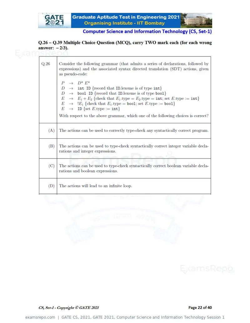 GATE CS 2021 question paper, GATE 2021, Computer Science and Information Technology Session 1, page 23 of 91