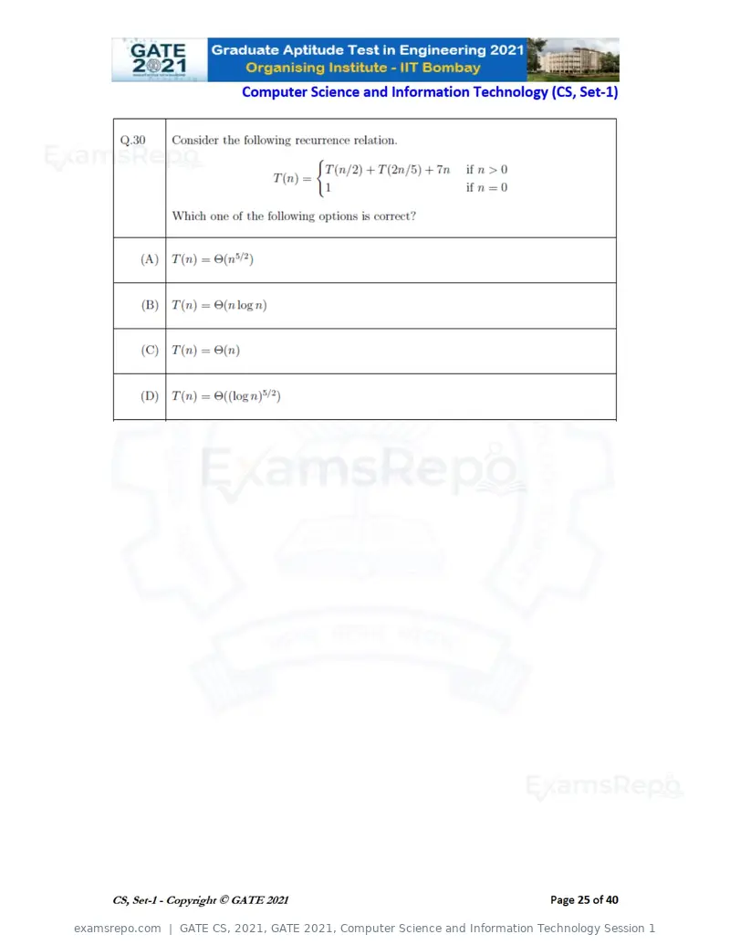 GATE CS 2021 question paper, GATE 2021, Computer Science and Information Technology Session 1, page 26 of 91