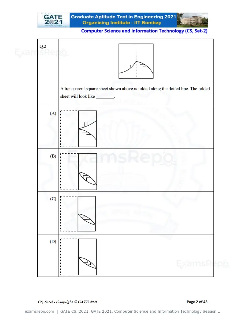 GATE CS 2021 question paper, GATE 2021, Computer Science and Information Technology Session 1, page 47 of 91