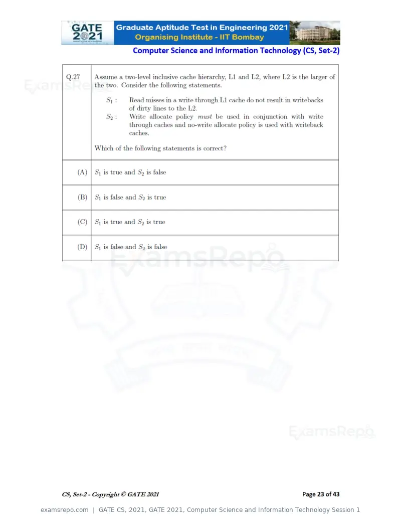 GATE CS 2021 question paper, GATE 2021, Computer Science and Information Technology Session 1, page 68 of 91