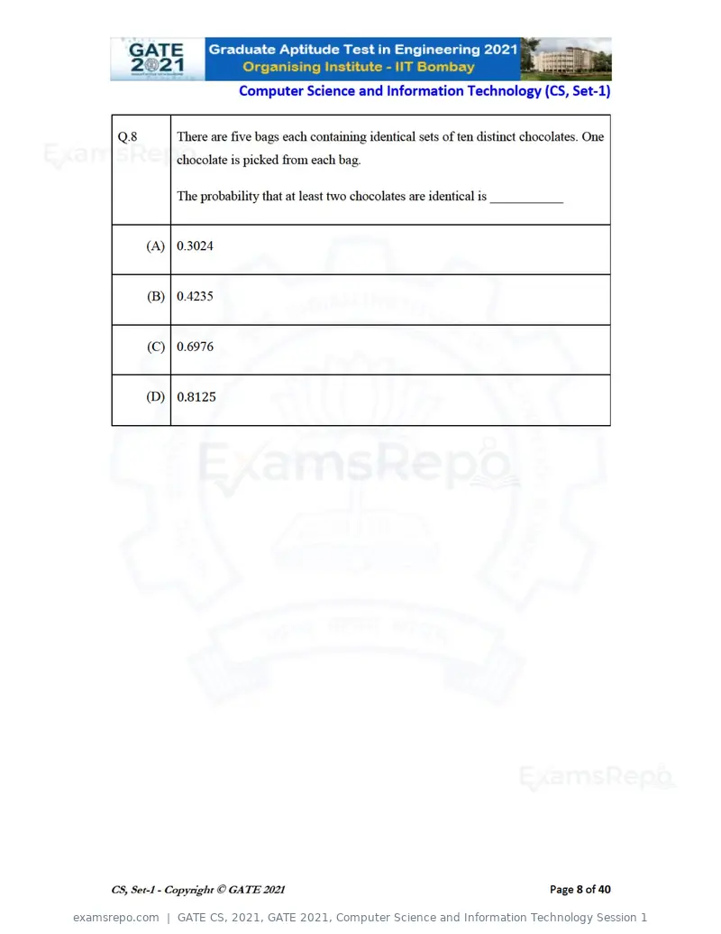 GATE CS 2021 question paper, GATE 2021, Computer Science and Information Technology Session 1, page 9 of 91
