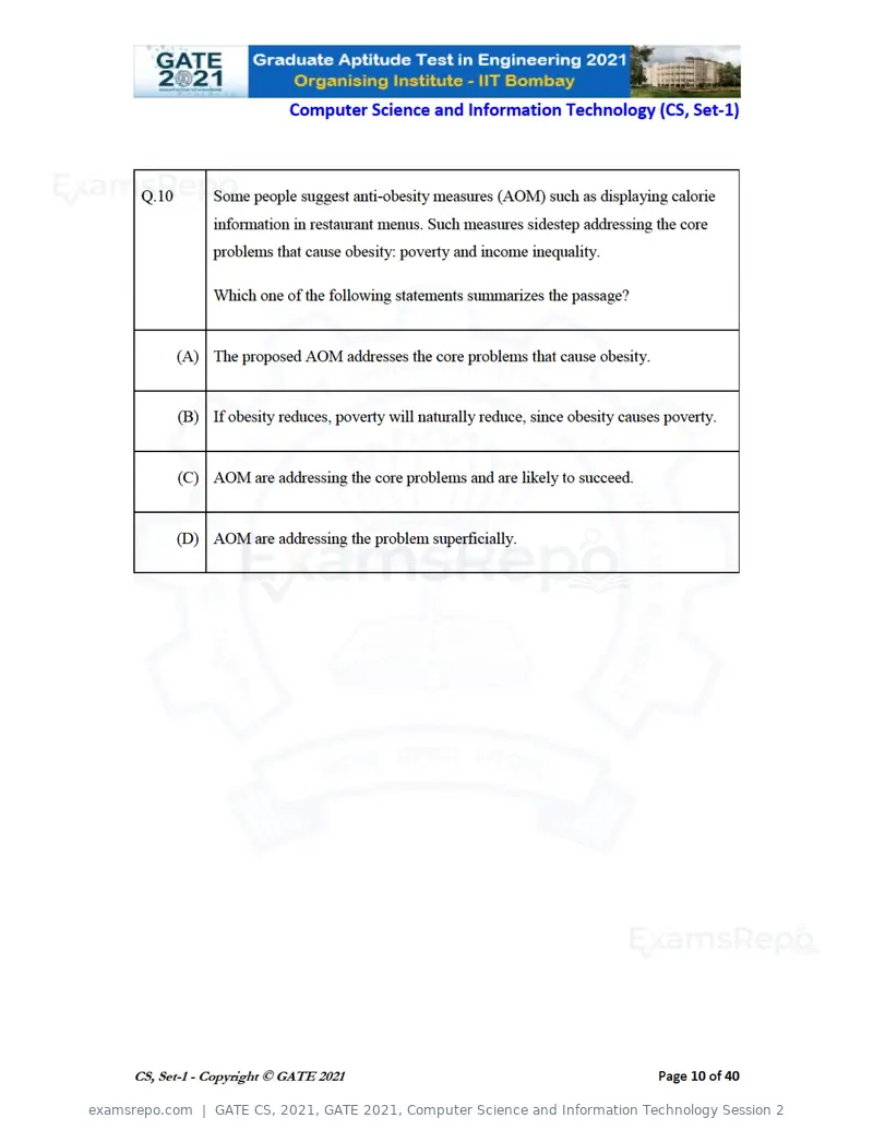 GATE CS 2021 question paper, GATE 2021, Computer Science and Information Technology Session 2, page 11 of 91