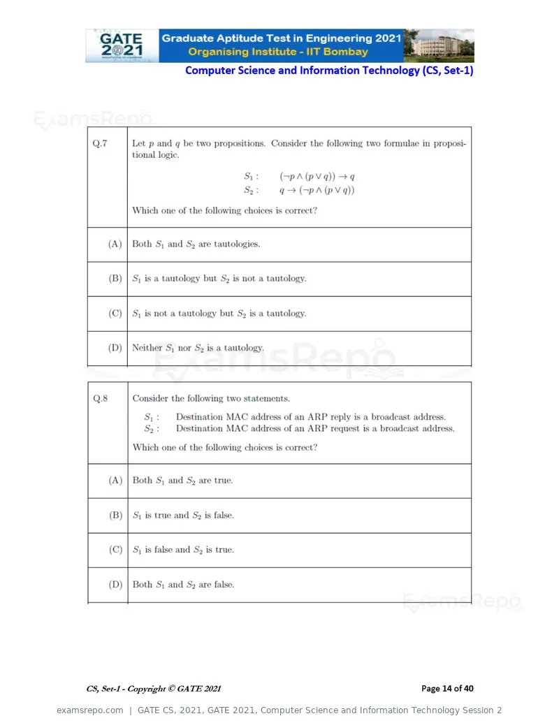 GATE CS 2021 question paper, GATE 2021, Computer Science and Information Technology Session 2, page 15 of 91