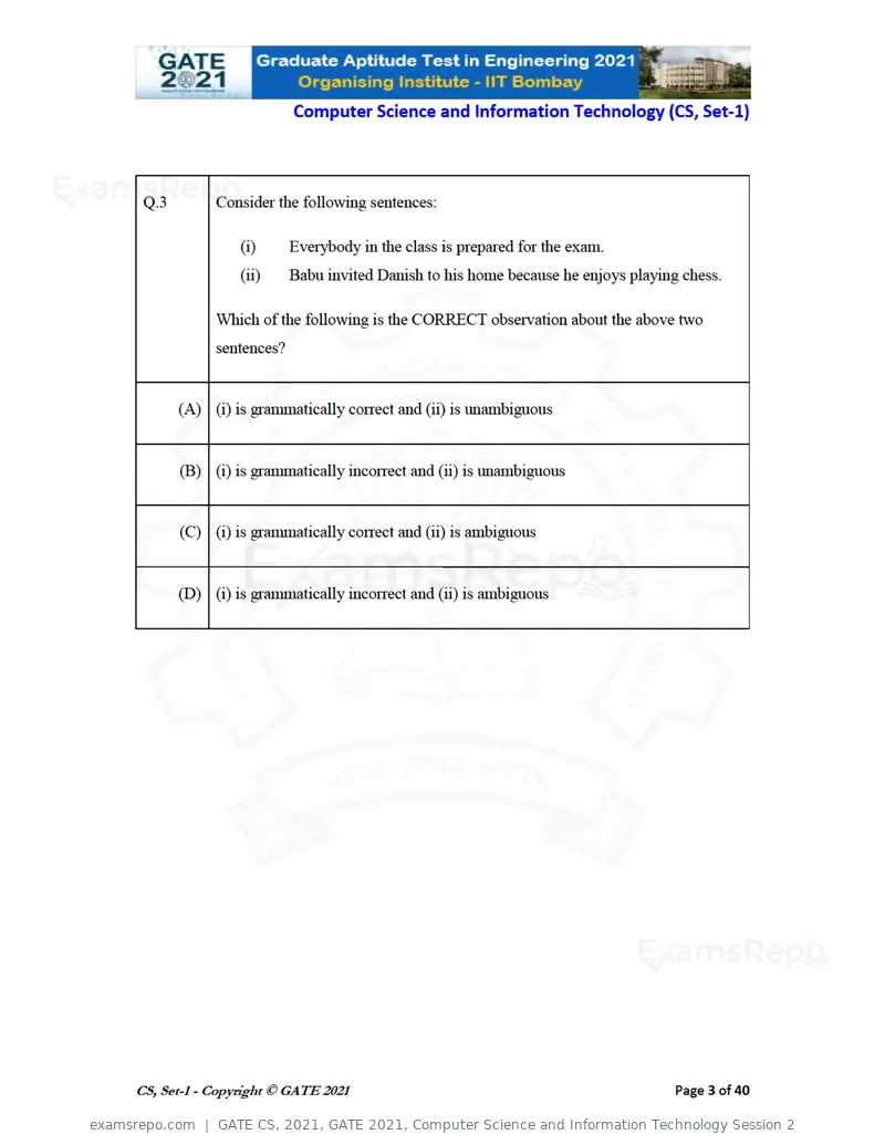 GATE CS 2021 question paper, GATE 2021, Computer Science and Information Technology Session 2, page 4 of 91