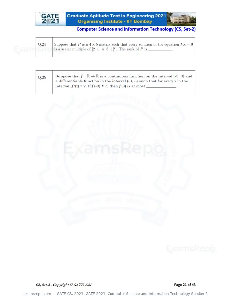 GATE CS 2021 question paper, GATE 2021, Computer Science and Information Technology Session 2, page 66 of 91