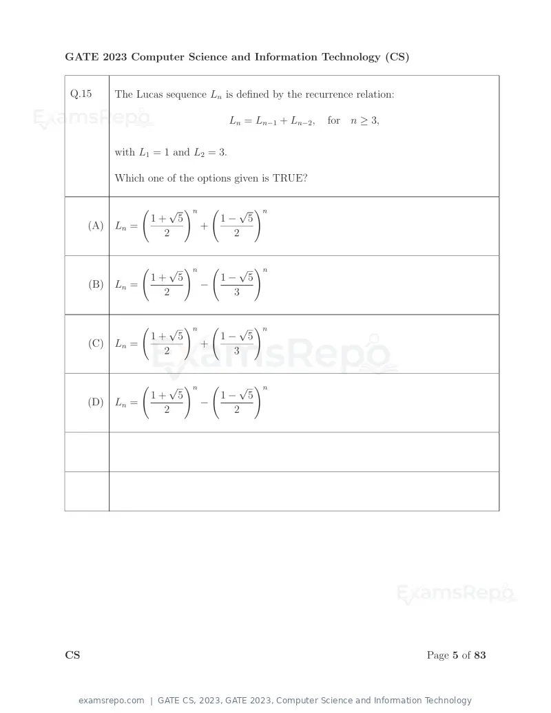 GATE CS 2023 question paper, GATE 2023, Computer Science and Information Technology, page 12 of 69