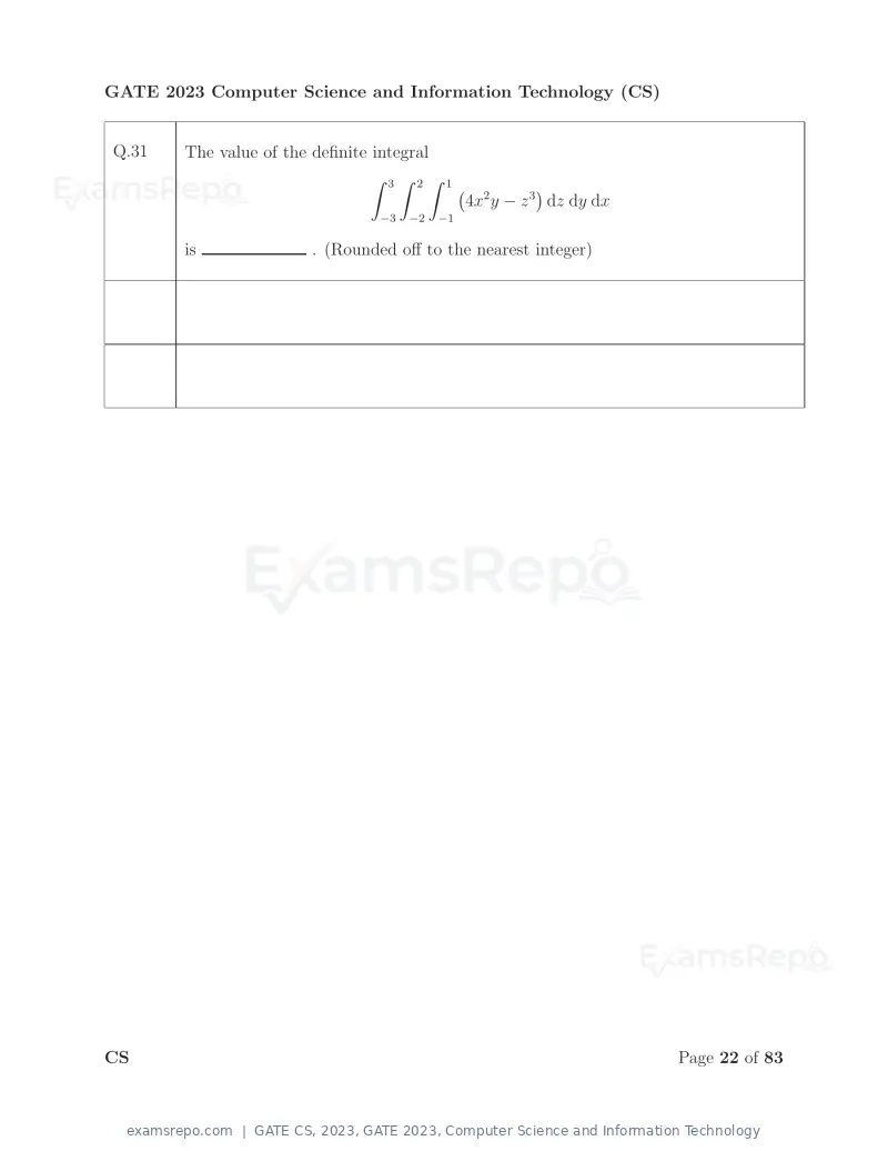 GATE CS 2023 question paper, GATE 2023, Computer Science and Information Technology, page 29 of 69