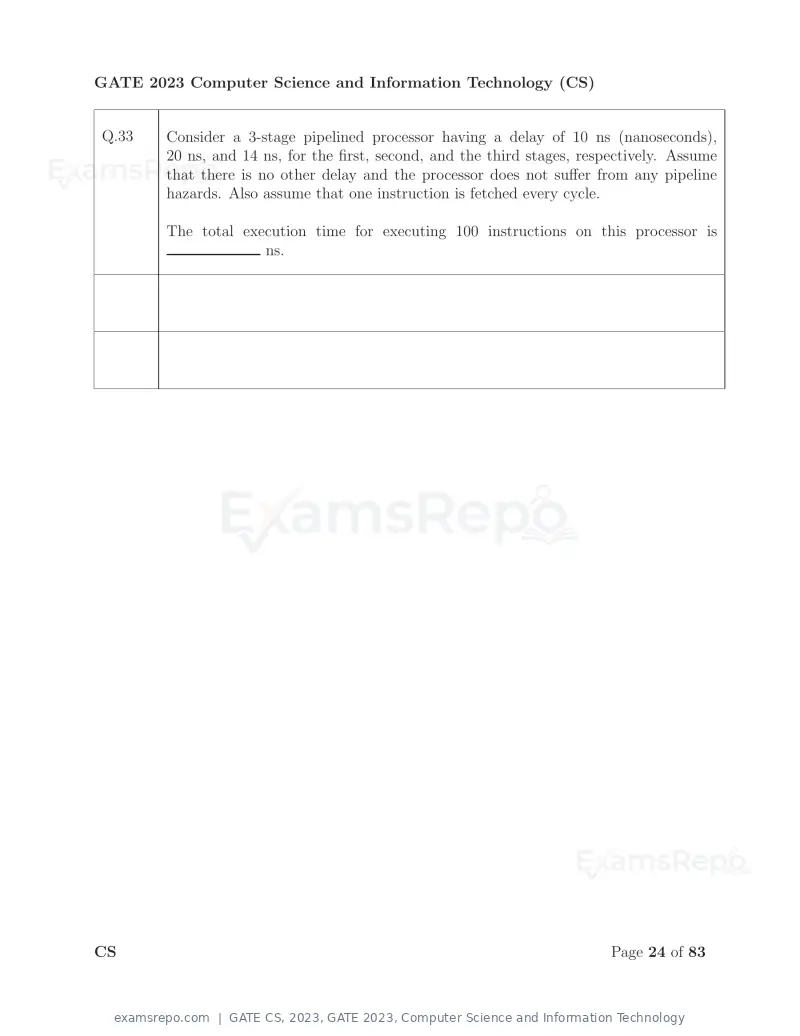 GATE CS 2023 question paper, GATE 2023, Computer Science and Information Technology, page 31 of 69
