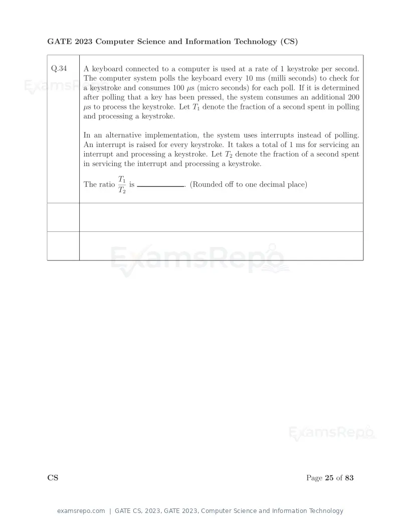 GATE CS 2023 question paper, GATE 2023, Computer Science and Information Technology, page 32 of 69