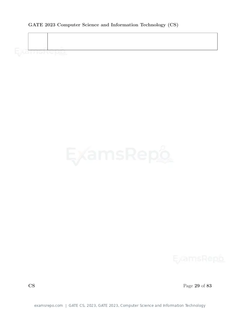 GATE CS 2023 question paper, GATE 2023, Computer Science and Information Technology, page 36 of 69