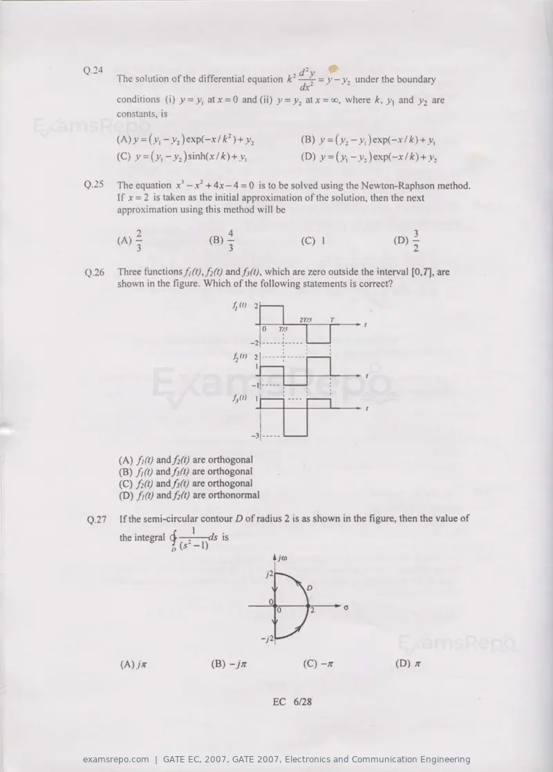 GATE EC 2007 question paper, GATE 2007, Electronics and Communication Engineering, page 6 of 22