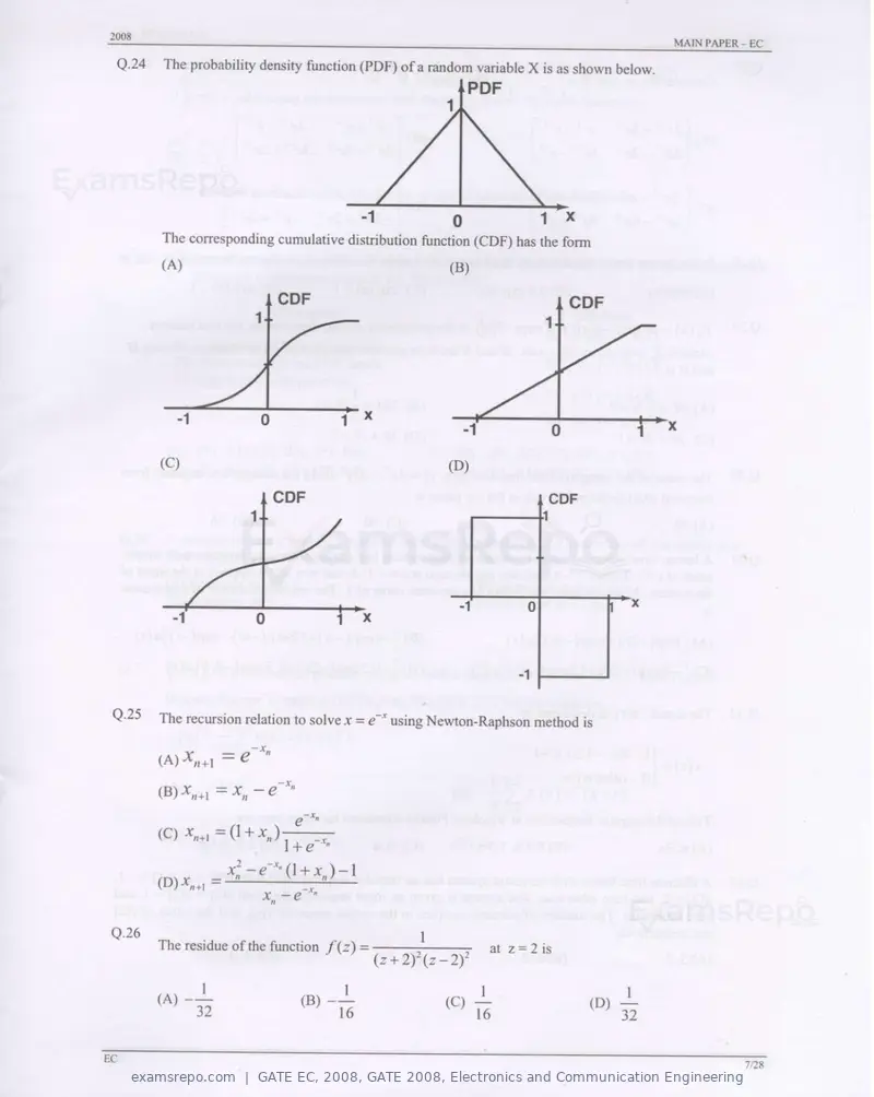 GATE EC 2008 question paper, GATE 2008, Electronics and Communication Engineering, page 7 of 24