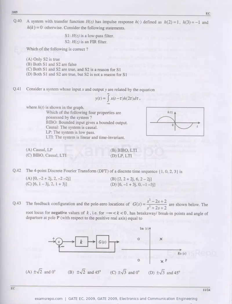 GATE EC 2009 question paper, GATE 2009, Electronics and Communication Engineering, page 11 of 16