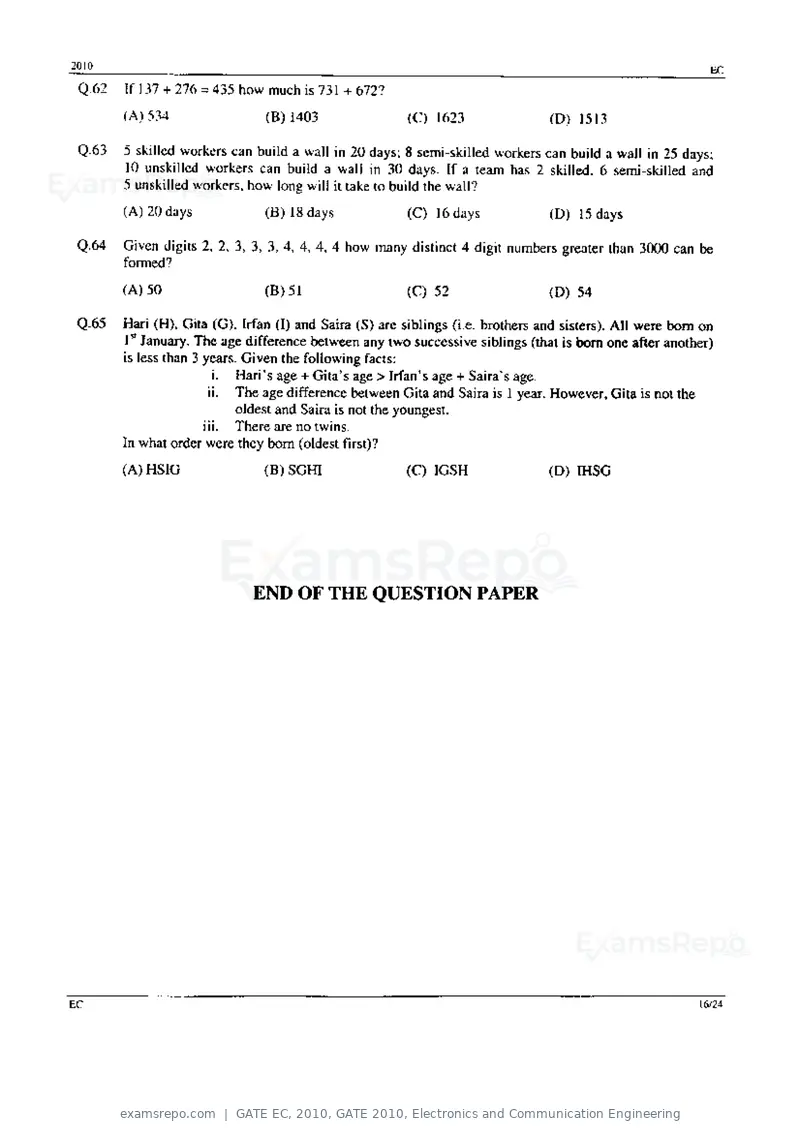 GATE EC 2010 question paper, GATE 2010, Electronics and Communication Engineering, page 16 of 24