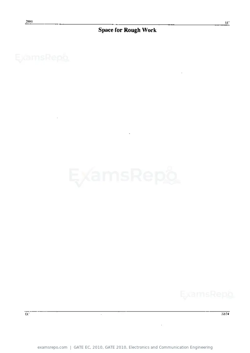 GATE EC 2010 question paper, GATE 2010, Electronics and Communication Engineering, page 22 of 24