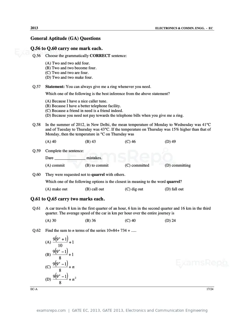 GATE EC 2013 question paper, GATE 2013, Electronics and Communication Engineering, page 18 of 76
