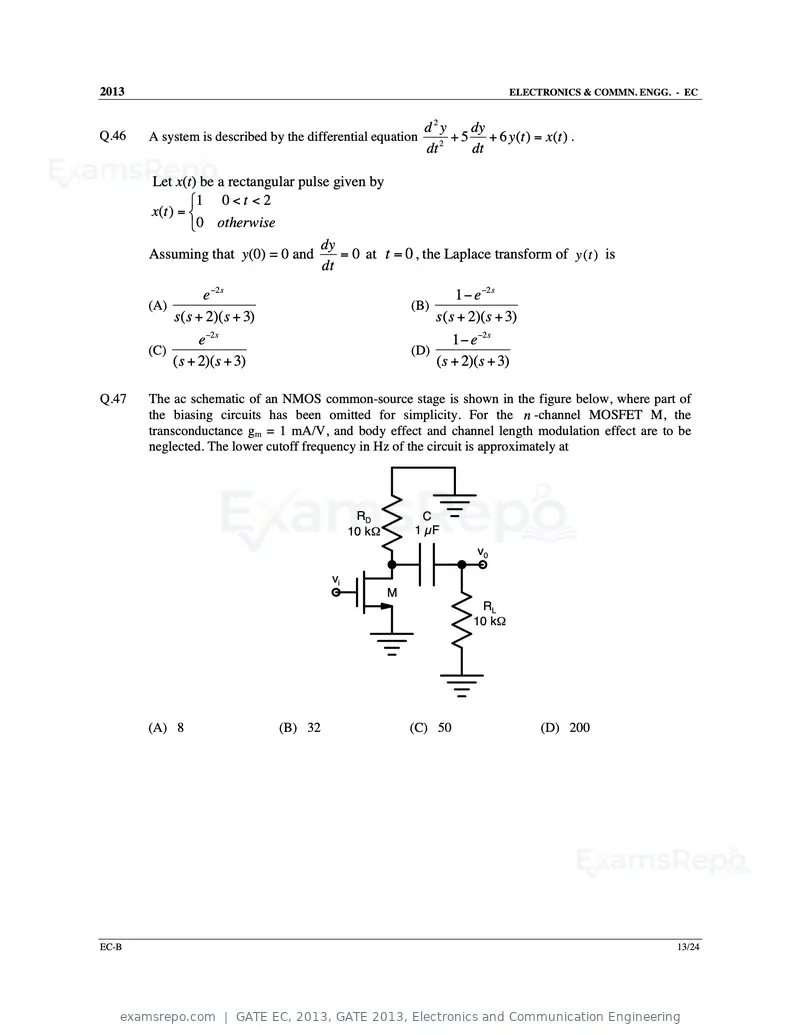 GATE EC 2013 question paper, GATE 2013, Electronics and Communication Engineering, page 33 of 76