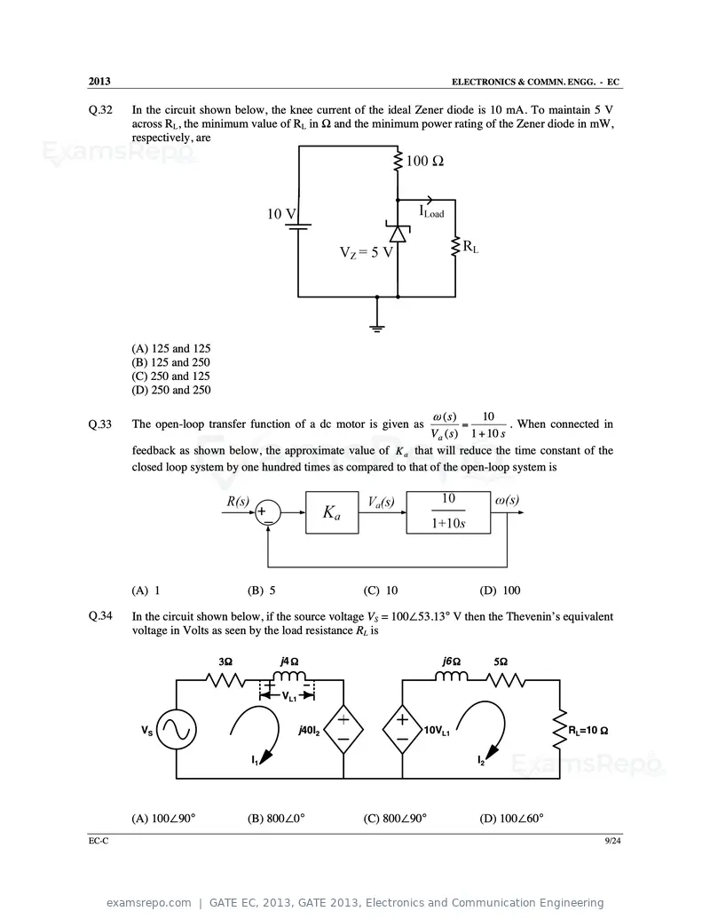GATE EC 2013 question paper, GATE 2013, Electronics and Communication Engineering, page 48 of 76