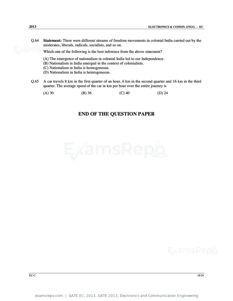 GATE EC 2013 question paper, GATE 2013, Electronics and Communication Engineering, page 57 of 76