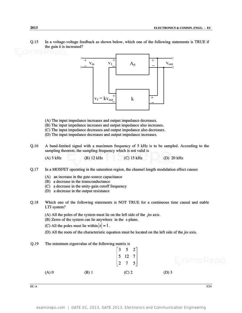 GATE EC 2013 question paper, GATE 2013, Electronics and Communication Engineering, page 6 of 76