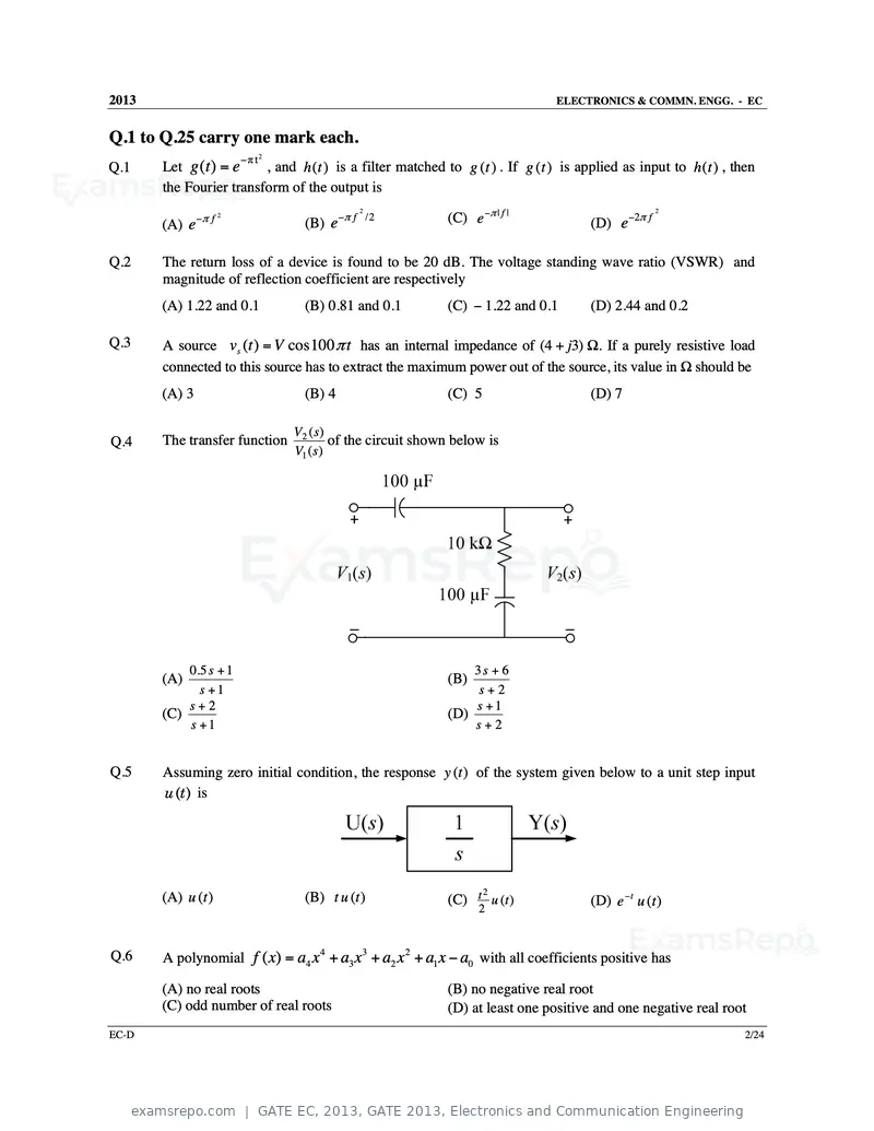 GATE EC 2013 question paper, GATE 2013, Electronics and Communication Engineering, page 60 of 76