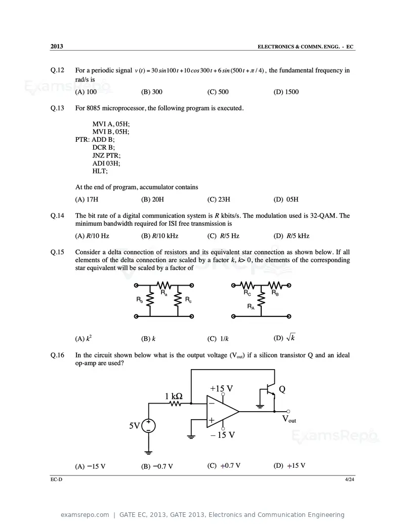 GATE EC 2013 question paper, GATE 2013, Electronics and Communication Engineering, page 62 of 76