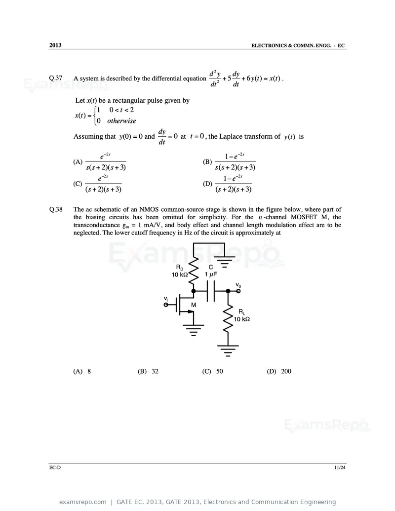GATE EC 2013 question paper, GATE 2013, Electronics and Communication Engineering, page 69 of 76