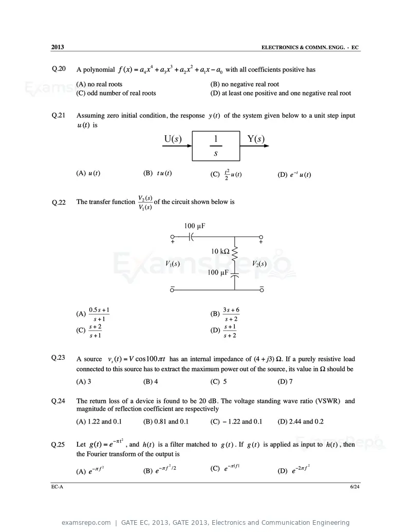 GATE EC 2013 question paper, GATE 2013, Electronics and Communication Engineering, page 7 of 76