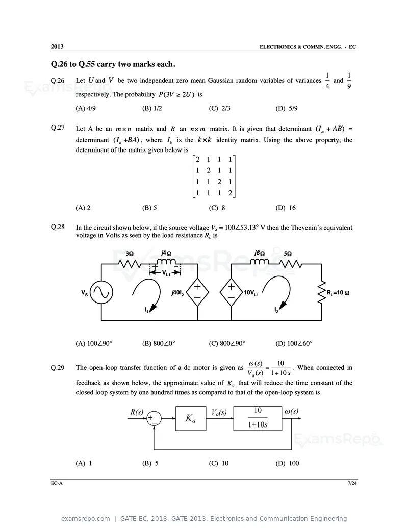 GATE EC 2013 question paper, GATE 2013, Electronics and Communication Engineering, page 8 of 76