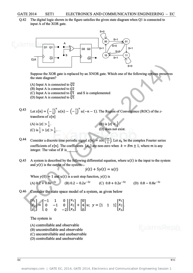 GATE EC 2014 question paper, GATE 2014, Electronics and Communication Engineering Session 1, page 16 of 83