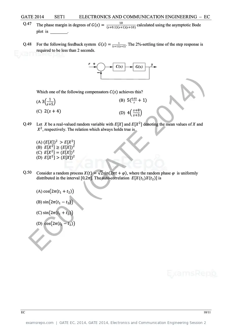 GATE EC 2014 question paper, GATE 2014, Electronics and Communication Engineering Session 2, page 17 of 83