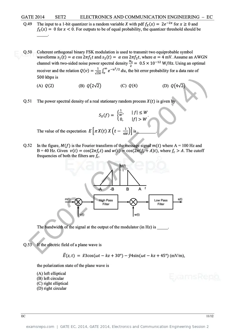 GATE EC 2014 question paper, GATE 2014, Electronics and Communication Engineering Session 2, page 37 of 83