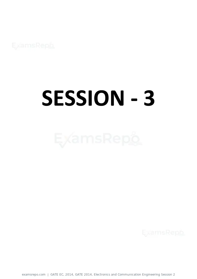 GATE EC 2014 question paper, GATE 2014, Electronics and Communication Engineering Session 2, page 40 of 83