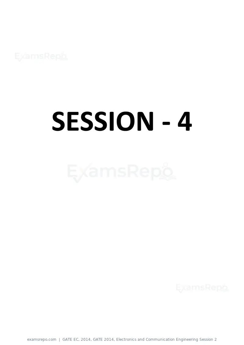 GATE EC 2014 question paper, GATE 2014, Electronics and Communication Engineering Session 2, page 63 of 83