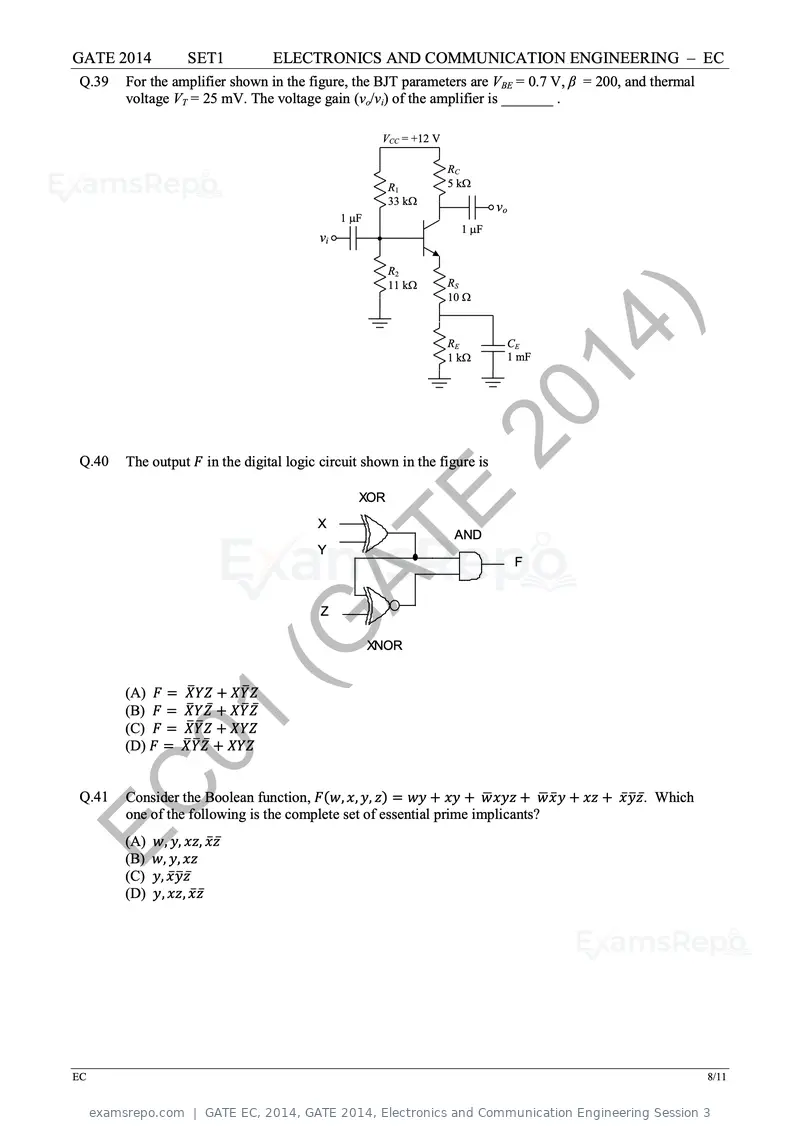 GATE EC 2014 question paper, GATE 2014, Electronics and Communication Engineering Session 3, page 15 of 83