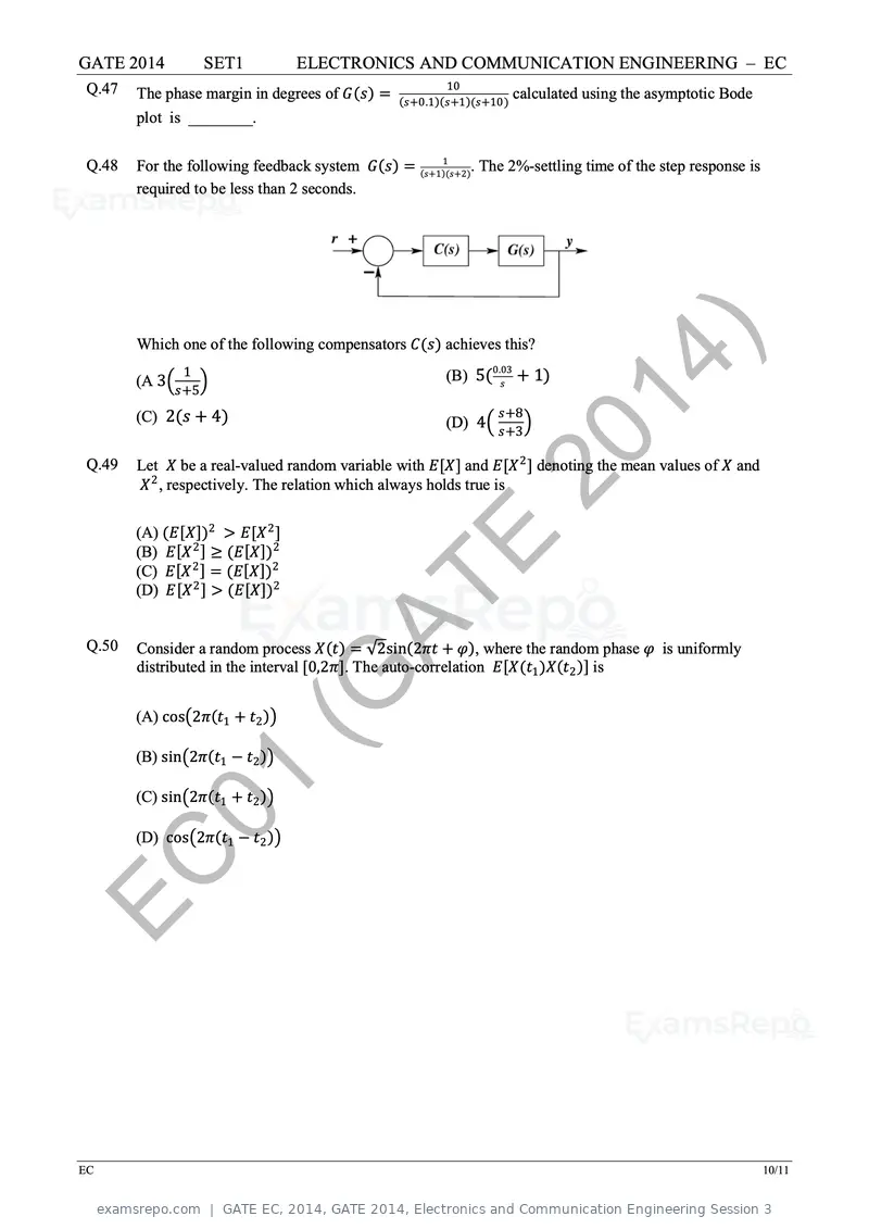 GATE EC 2014 question paper, GATE 2014, Electronics and Communication Engineering Session 3, page 17 of 83